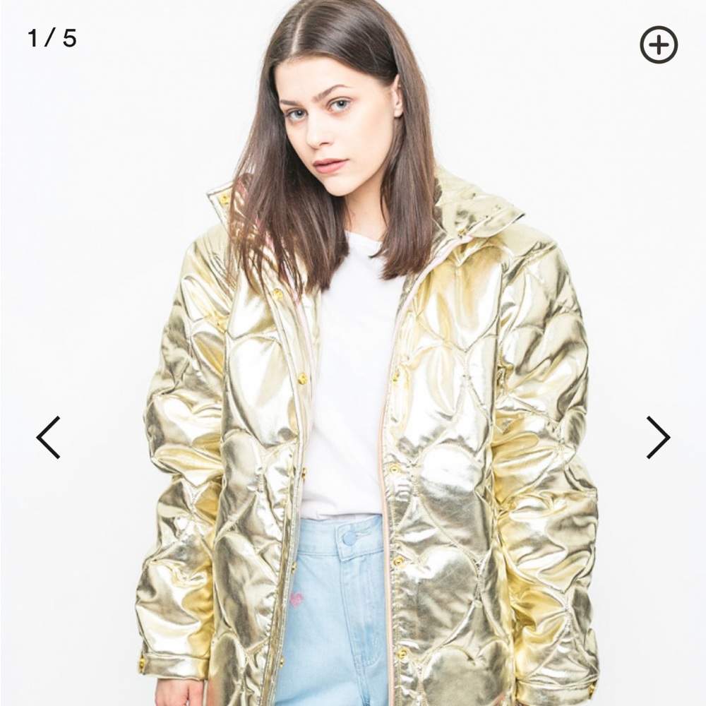 Rare HTF Lazy Oaf Golden Child Puffer Coat